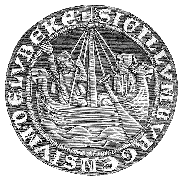 Seal of the Free City of Lubeck c.1280AD